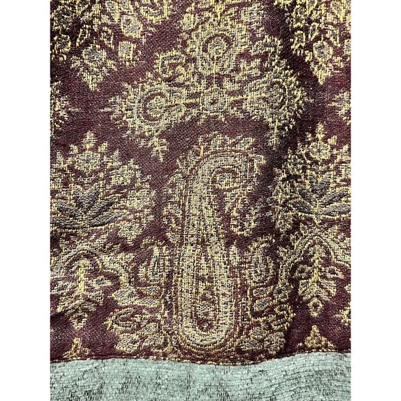 J. Jill Skirt Womens 2 Petite Brown Paisley Print Wool Blend Lined Pencil Tassel - Picture 7 of 8
